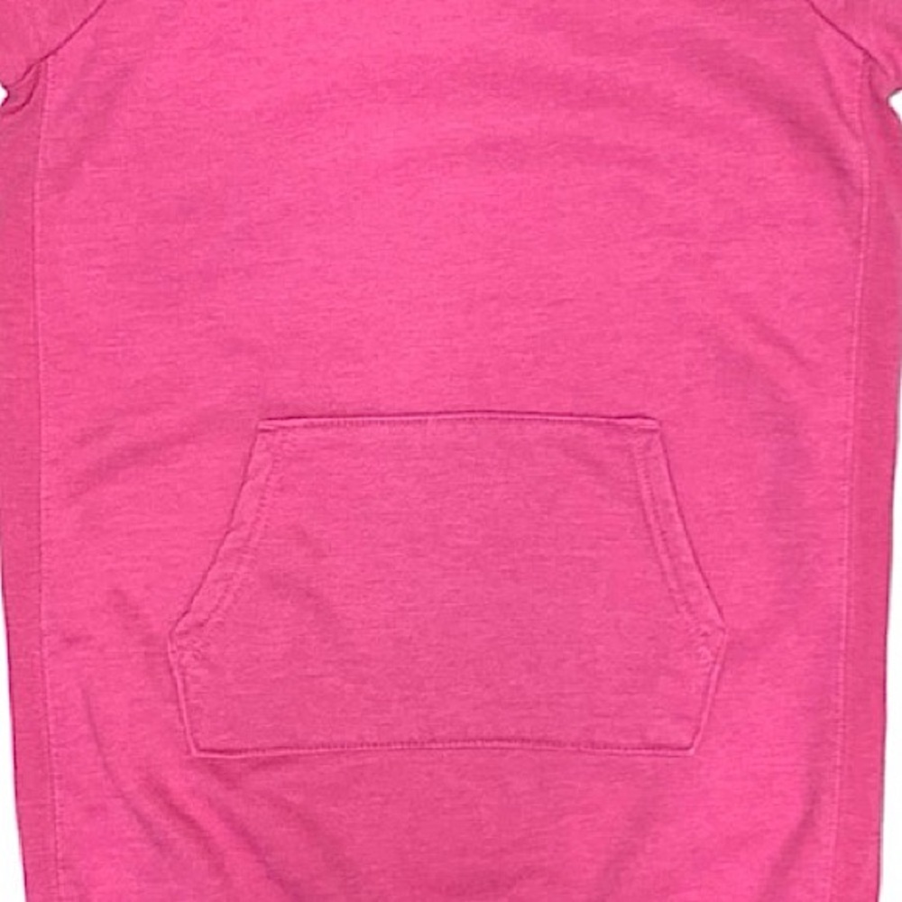 Champion Girl’s Pink Short Sleeve Hoodie Dress with Pocket Youth Kids Size Large - Picture 5 of 7
